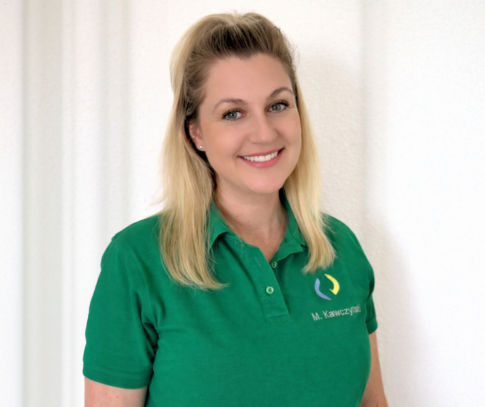 Magdalena Kawczynski in der Frauenarztpraxis Altmann